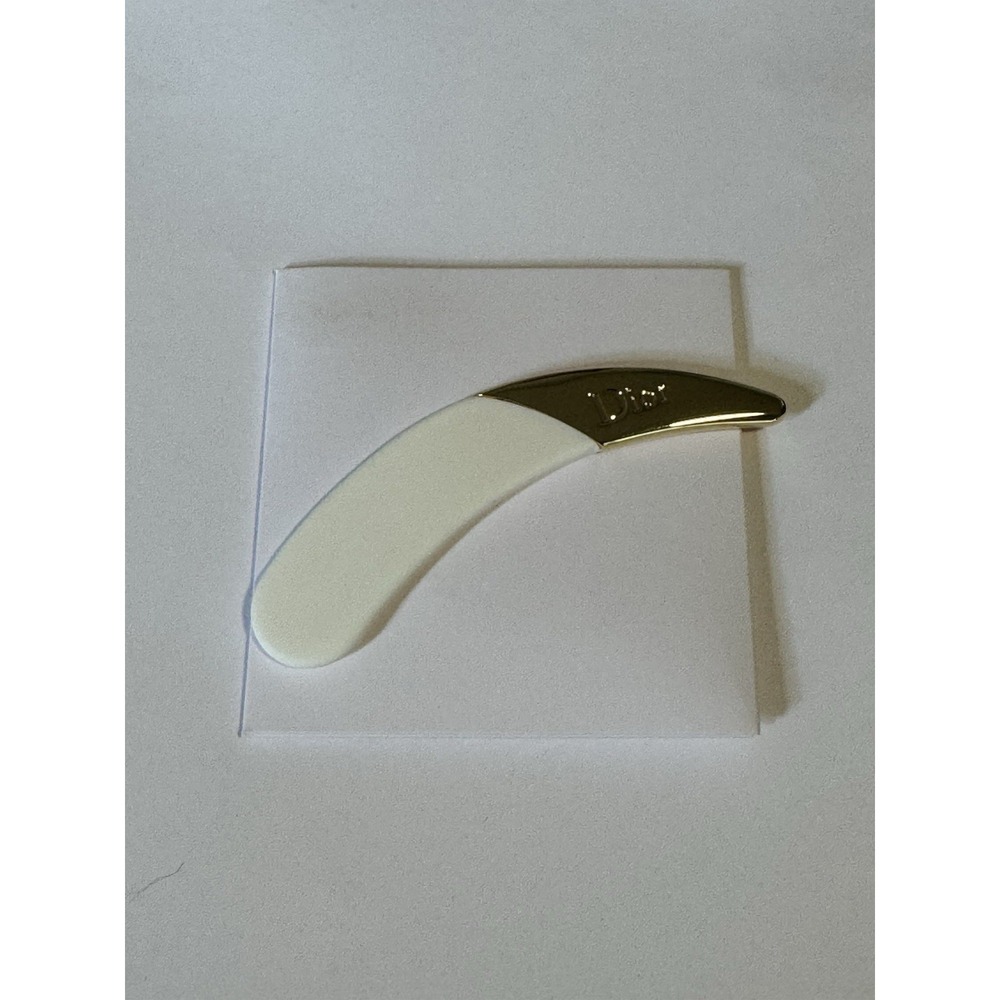 Dior Makeup Applicator Spatula White Gold New - Picture 2 of 3
